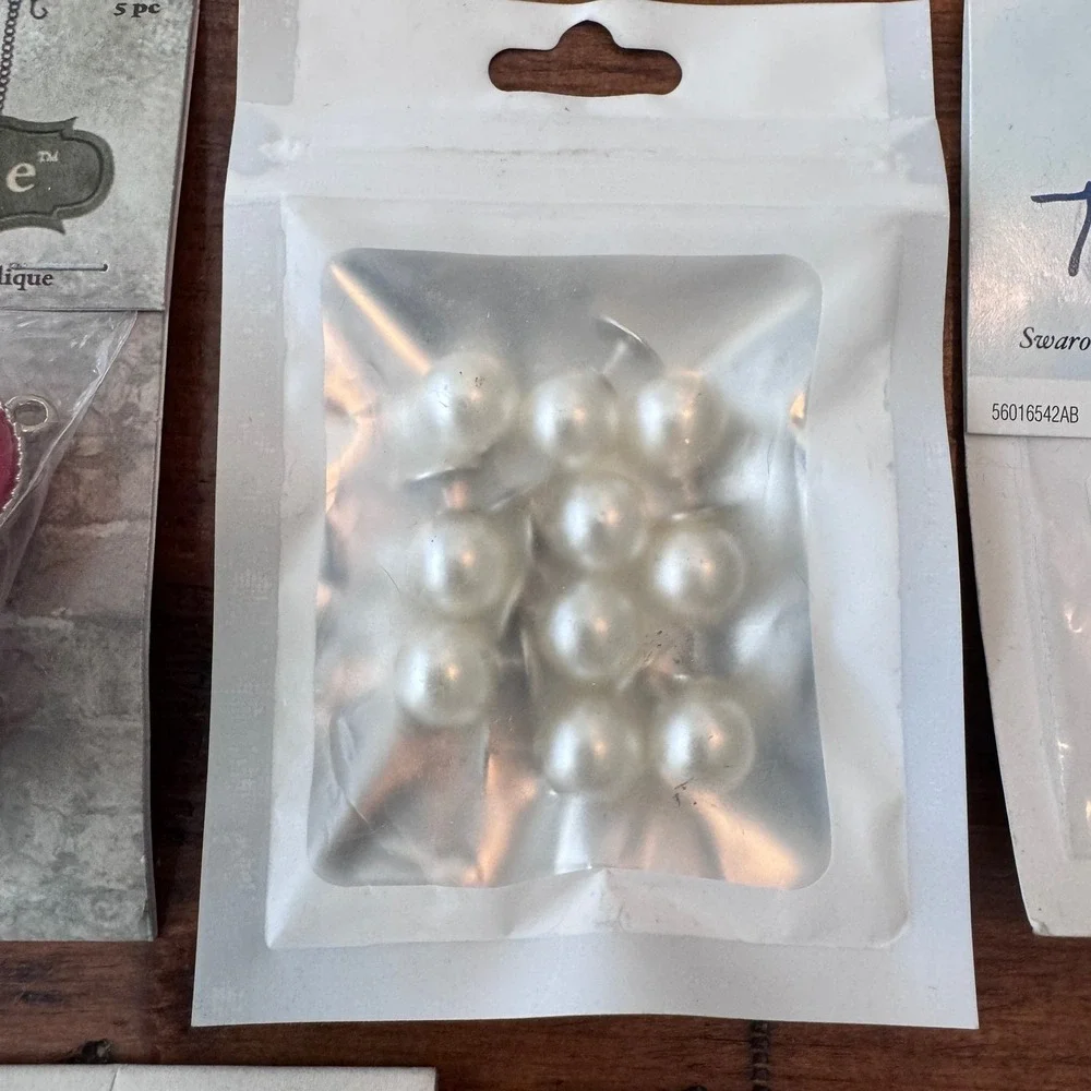 Jewelry Making Supply Lot Swarovski Miyuki Silvestri Laliberi Beads Pendants 8pc